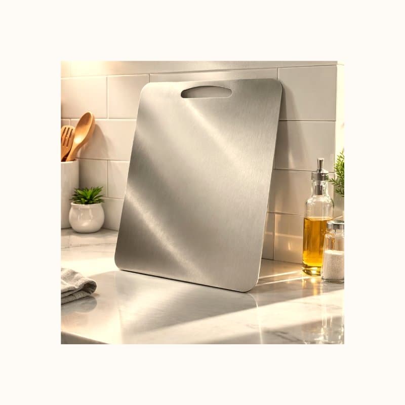 🔪✨ Tabla de Picar de Acero Inoxidable Antibacterial 🍽️